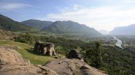 Rovine di Castelfeder con vista sull'Adige