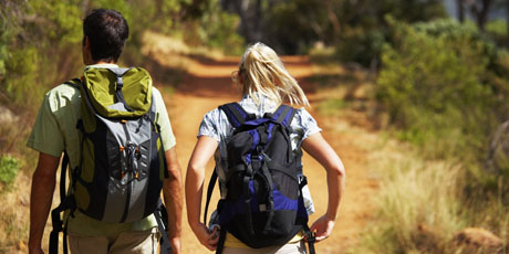 Hikers with overnight backpacks